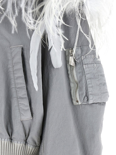 The Attico Feather Insert Bomber Jacket
