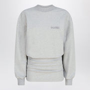 The Attico Grey mélange mini dress in cotton blend