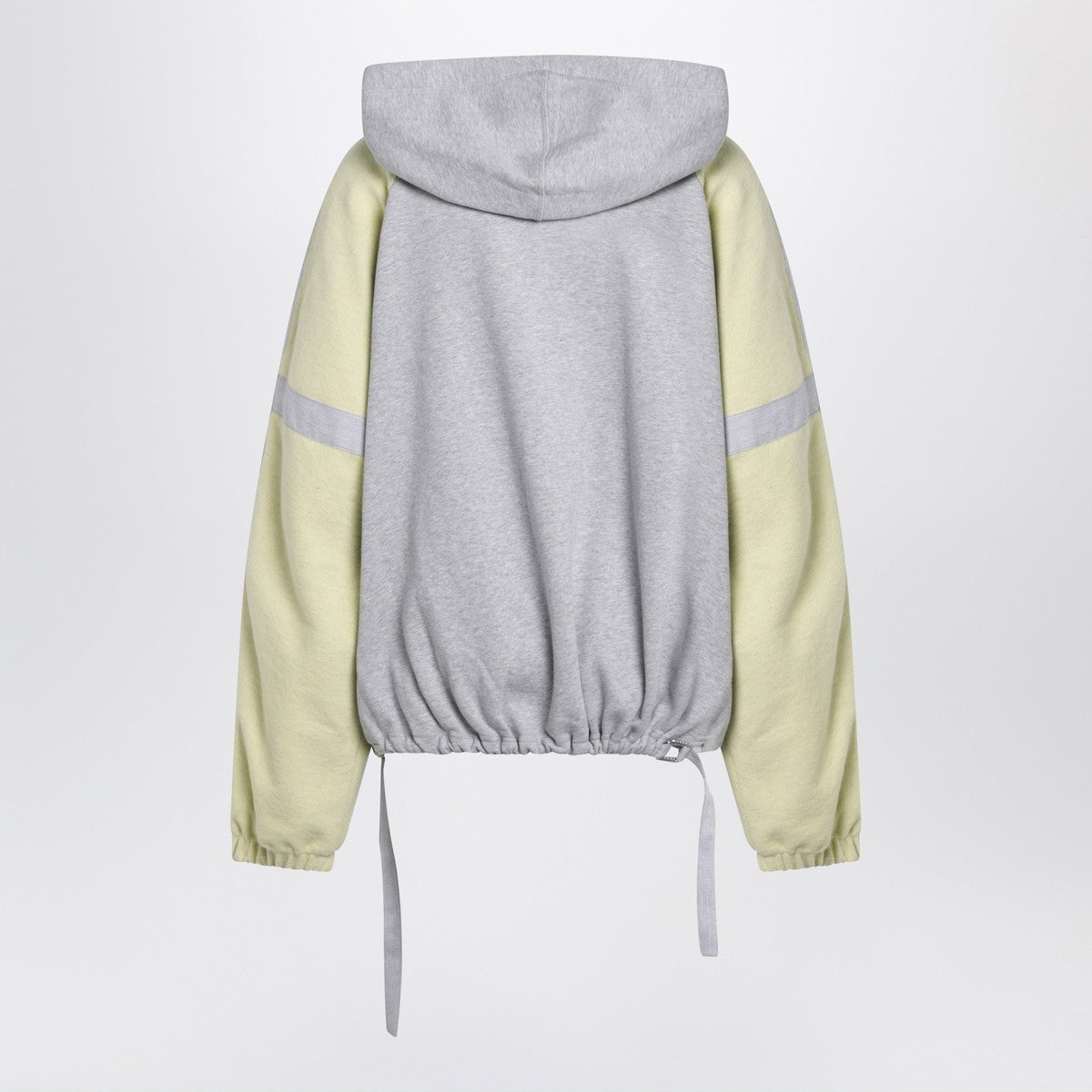 The Attico Grey/light yellow bomber sweatshirt