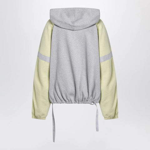The Attico Grey/light yellow bomber sweatshirt