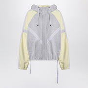 The Attico Grey/light yellow bomber sweatshirt
