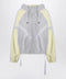 The Attico Grey/light yellow bomber sweatshirt