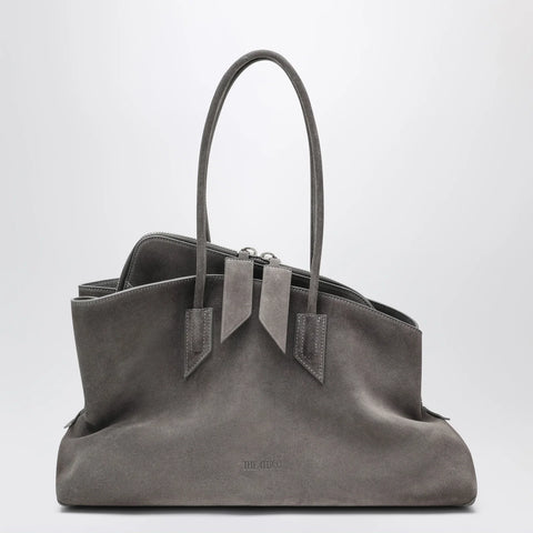 The Attico La Passeggiata Medium bag in grey suede