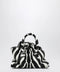 The Attico La Passeggiata Mini bag in black and white pony hair leather