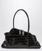 The Attico La Passeggiata Small bag in coffee crocodile-print leather
