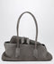 The Attico La Passeggiata Small bag in grey suede