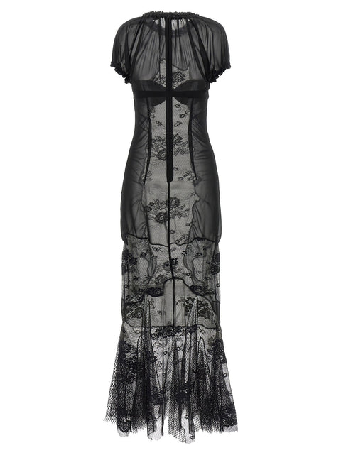 The Attico Lace Tulle Dress