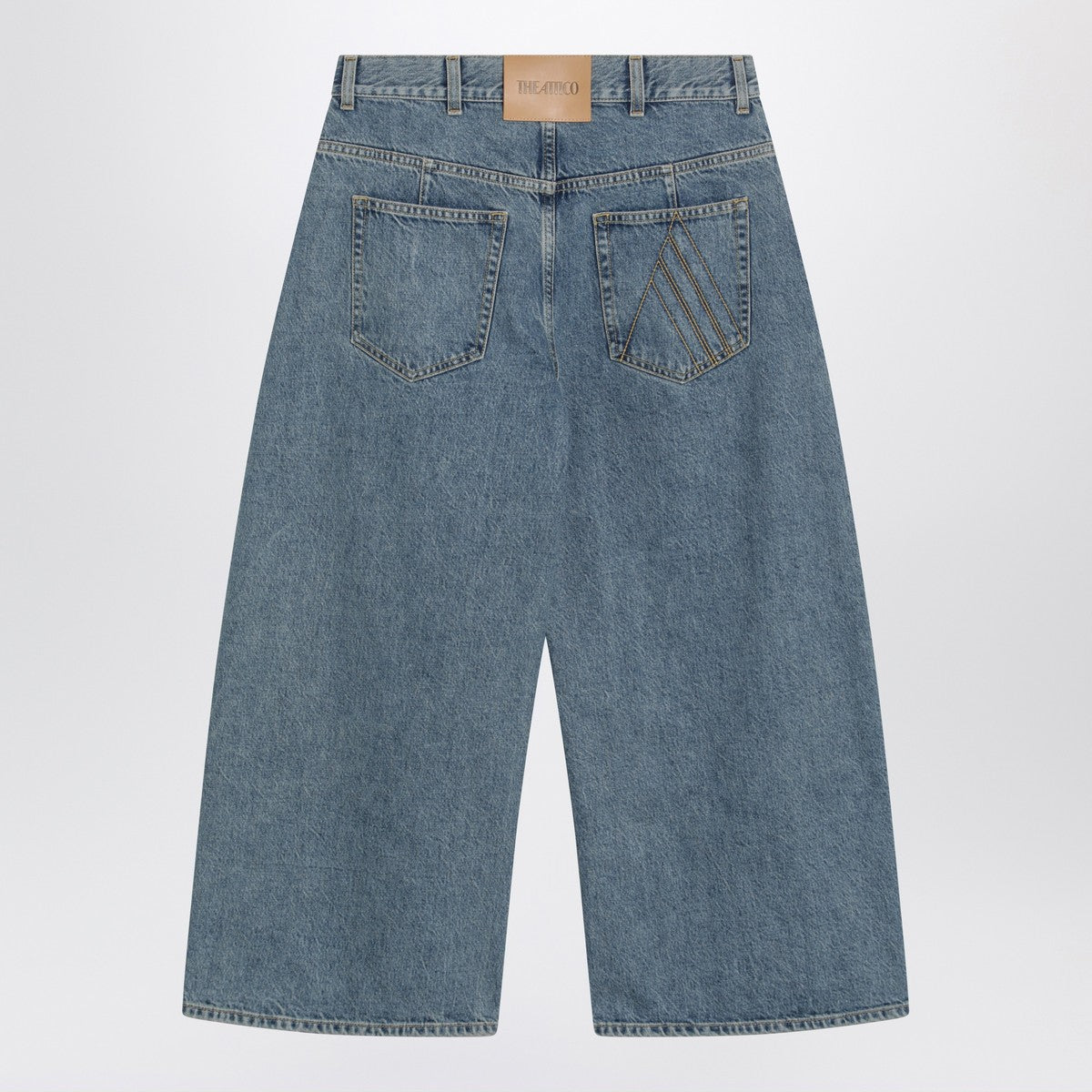 The Attico Light blue cropped jeans