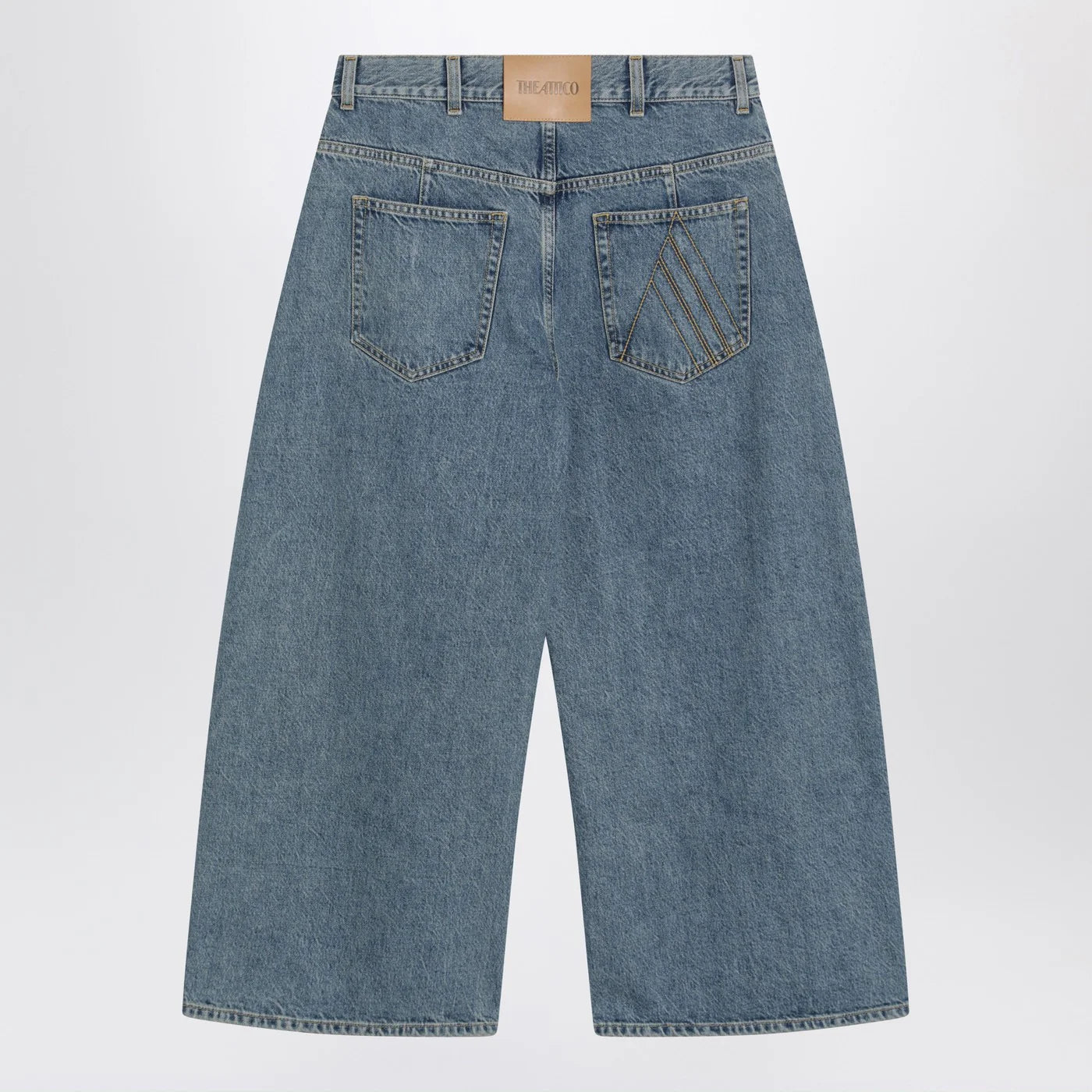 The Attico Light blue cropped jeans