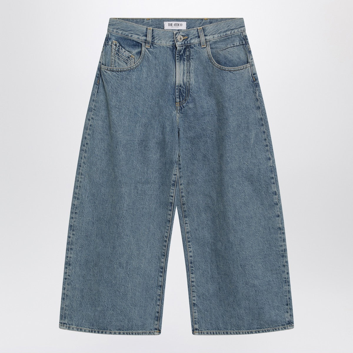 The Attico Light blue cropped jeans