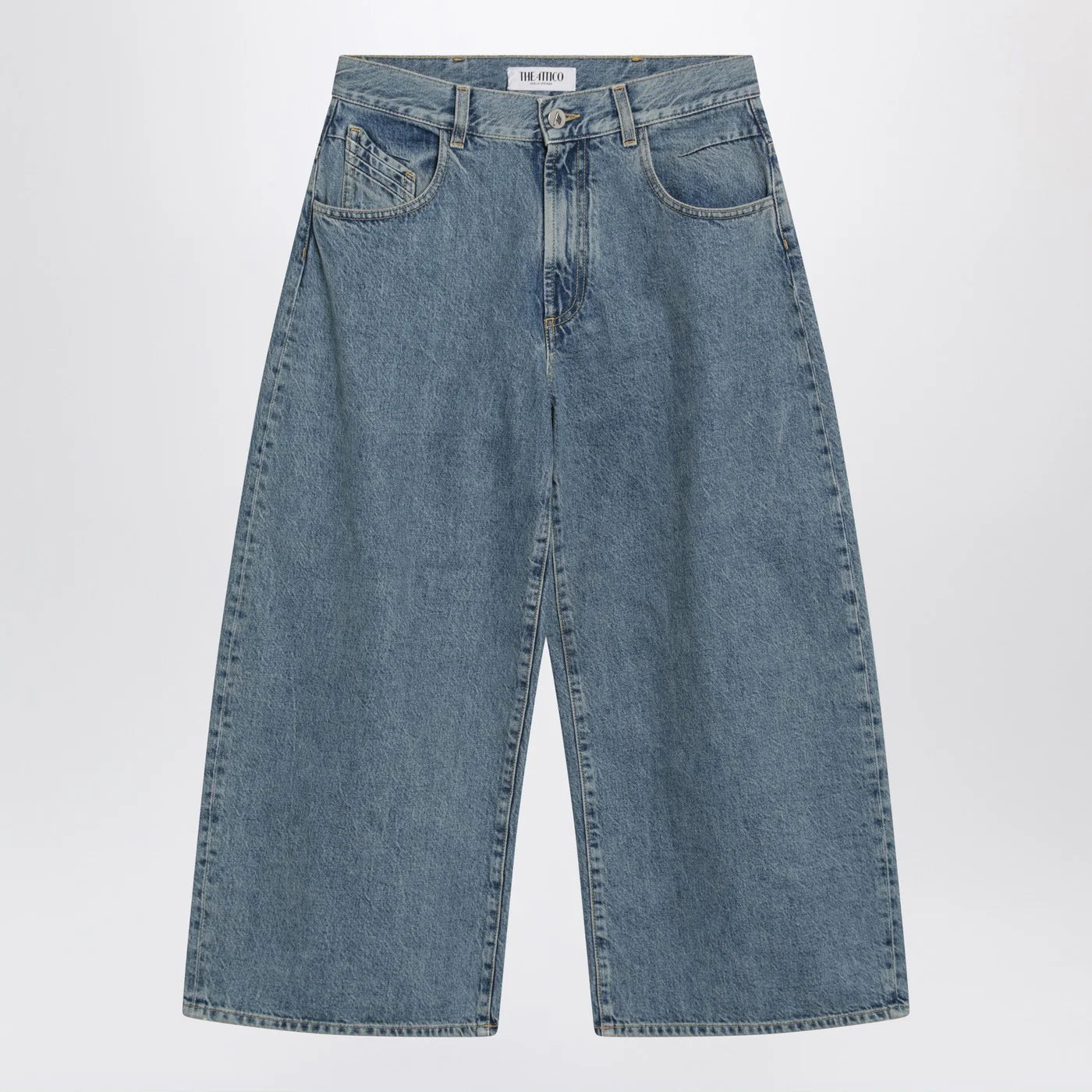 The Attico Light blue cropped jeans
