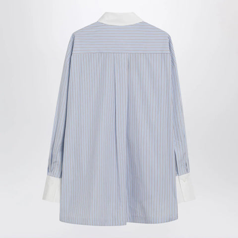 The Attico Light blue/white striped shirt Diana
