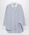 The Attico Light blue/white striped shirt Diana
