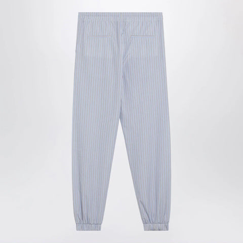 The Attico Light blue/white striped trousers