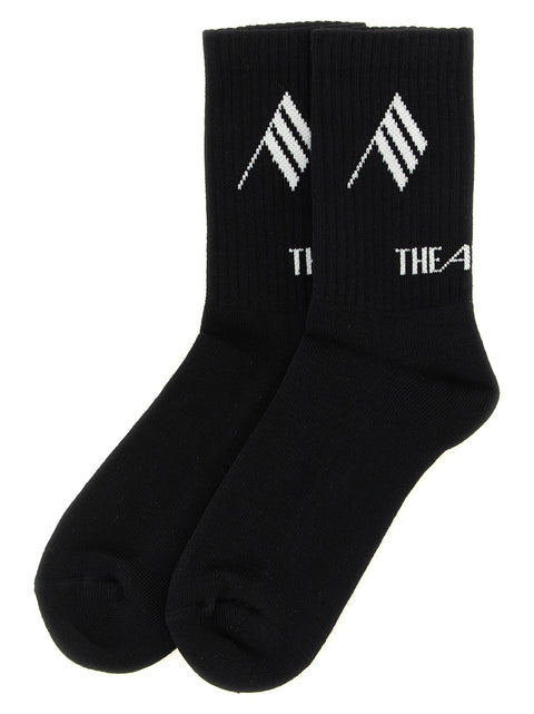 The Attico Logo Intarsia Socks