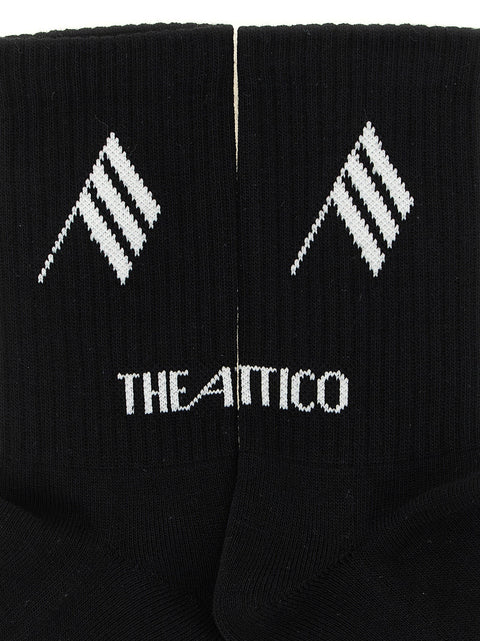The Attico Logo Intarsia Socks