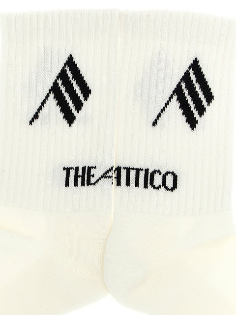 The Attico Logo Intarsia Socks