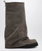 The Attico Robin taupe suede Combat boots