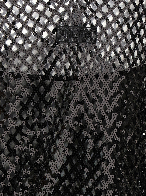 The Attico Sequin Mesh Dress