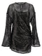 The Attico Sequin Mesh Dress