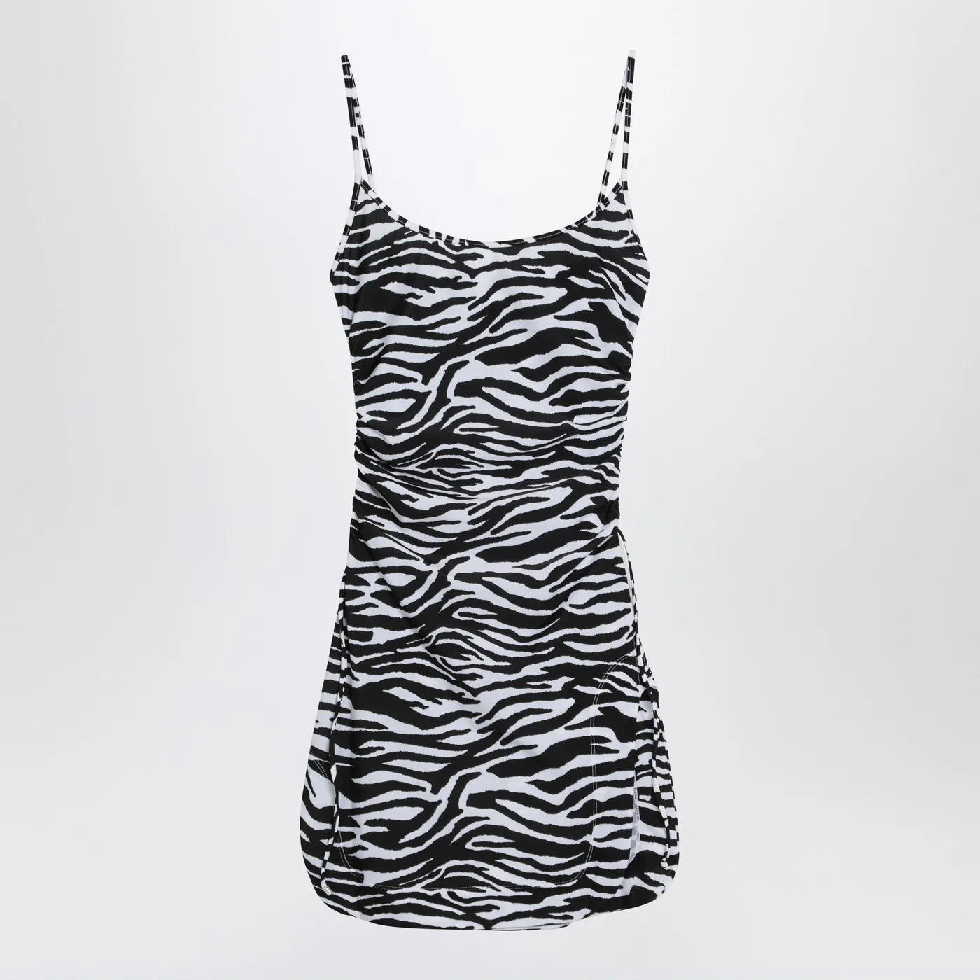 The Attico Zebra beach cover-up in stretch fabric