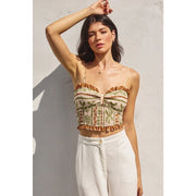 The Bahamas Smocked Sweetheart Crop Top-Top-Dress Forum-S-BELLINI-Urbanheer