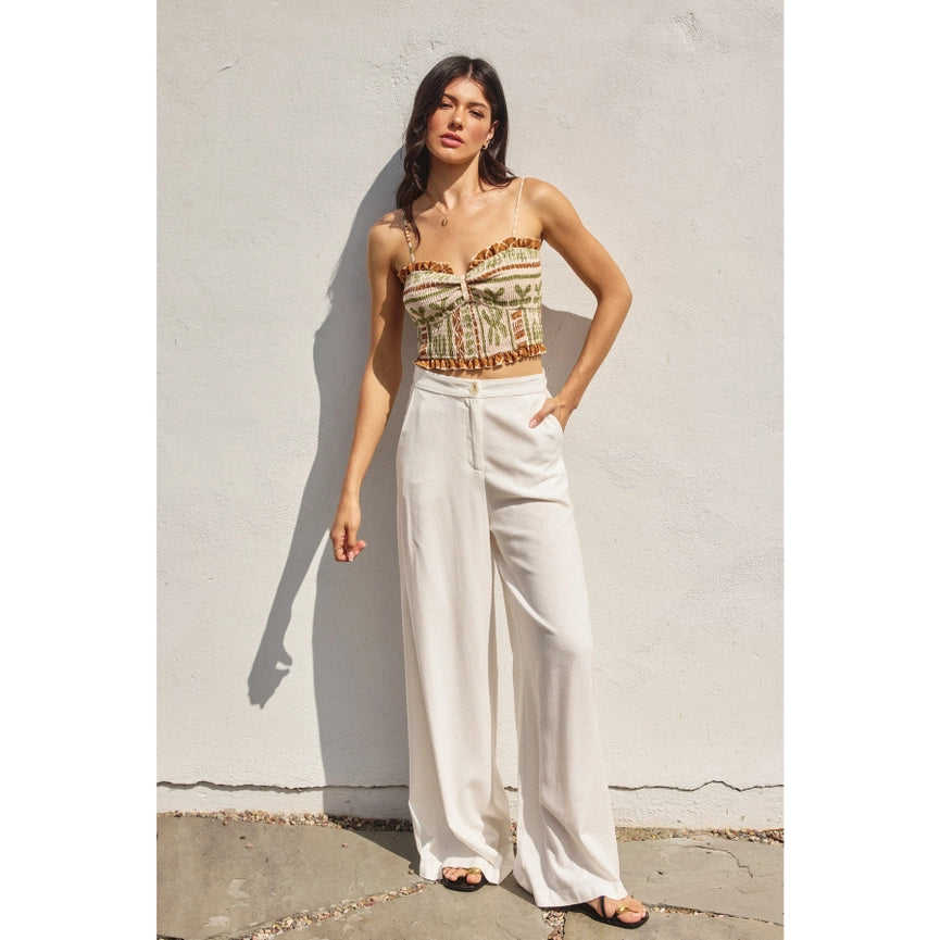 The Bahamas Smocked Sweetheart Crop Top-Top-Dress Forum-S-BELLINI-Urbanheer