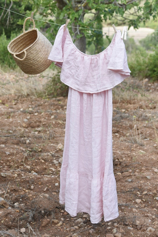 The Baila Dress // Blush-Dress-Beachwood Baby-One size fits most.-Urbanheer