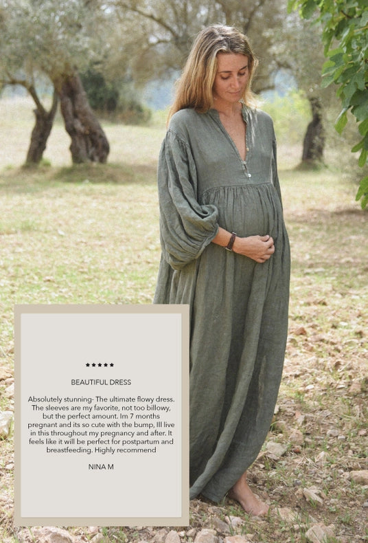 The Bonita Dress // Fern-Dress-Beachwood Baby-Bust 42" Length: 55"-Urbanheer