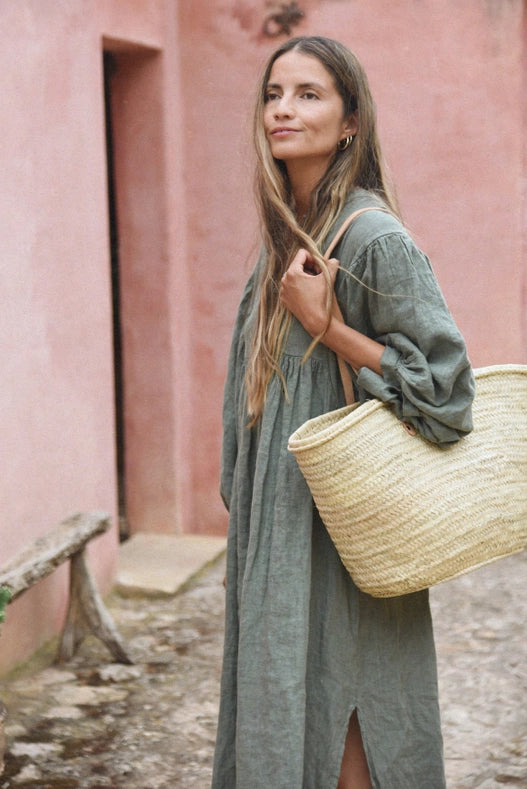 The Bonita Dress // Fern-Dress-Beachwood Baby-Bust 42" Length: 55"-Urbanheer