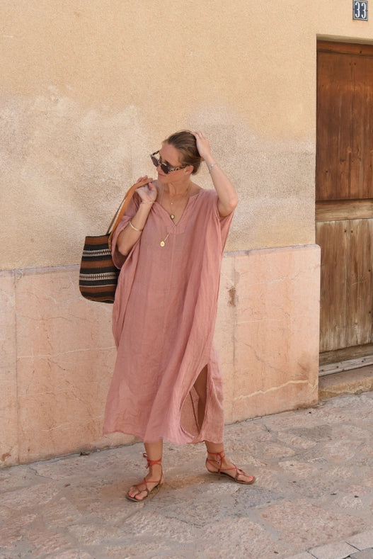 The Cala Kaftan // Gigi-Kaftan Dress-Beachwood Baby-Bust: 64" Length: 48"-Urbanheer