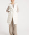 The Camden | Long Hooded Down Vest | Ivory