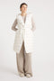 The Camden | Long Hooded Down Vest | Ivory