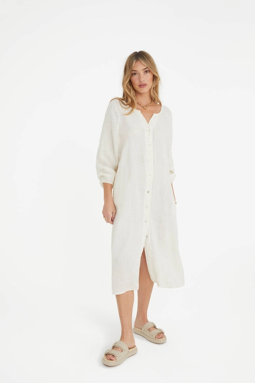 The Camille Dress In Ecru-Dress-Marché-OS-Urbanheer