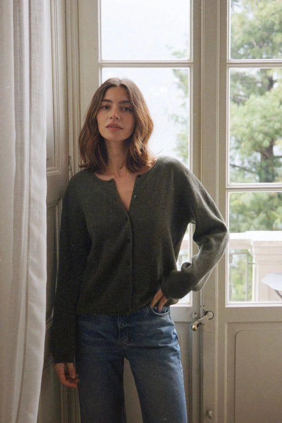 The Cashmere Bianca Top // Fern-Cardigan-Beachwood Baby-S-Urbanheer