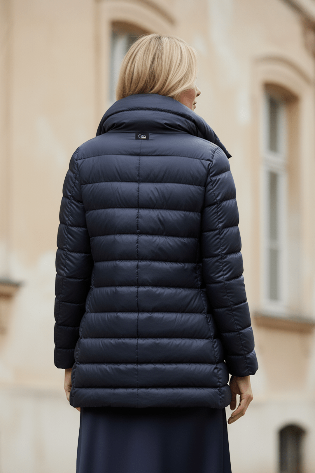 The Chelsea A-frame | Down Coat | Ink Navy
