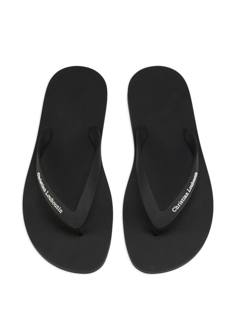 The Christian Louboutin summer thong sandals