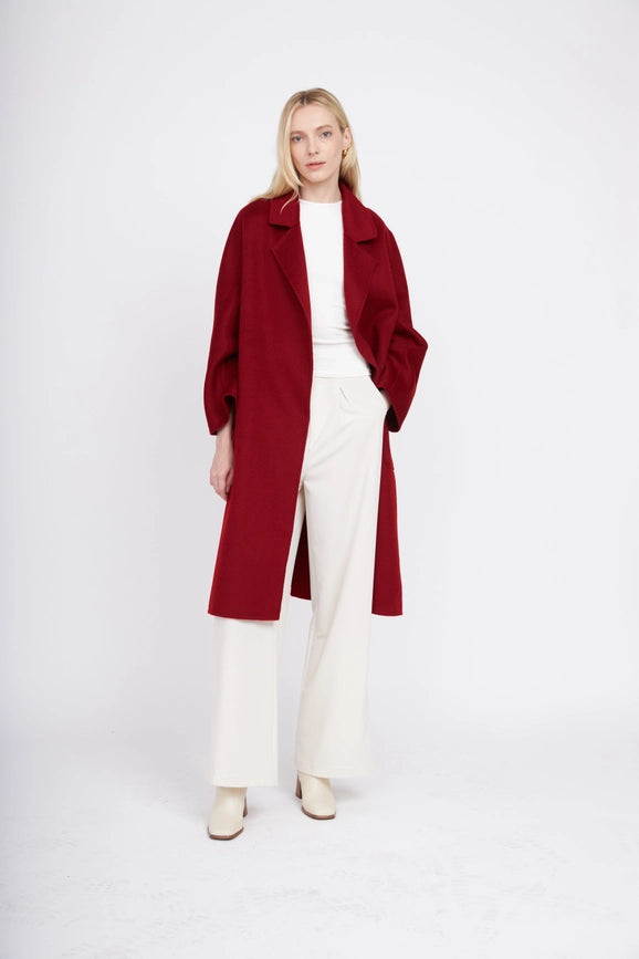 The Classic Wrap Coat - Burgundy-Coats-Pissenlit-S-Burgundy-Urbanheer