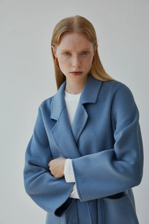 The Classic Wrap Coat Light Blue-Coats-Pissenlit-S-Light Blue-Urbanheer