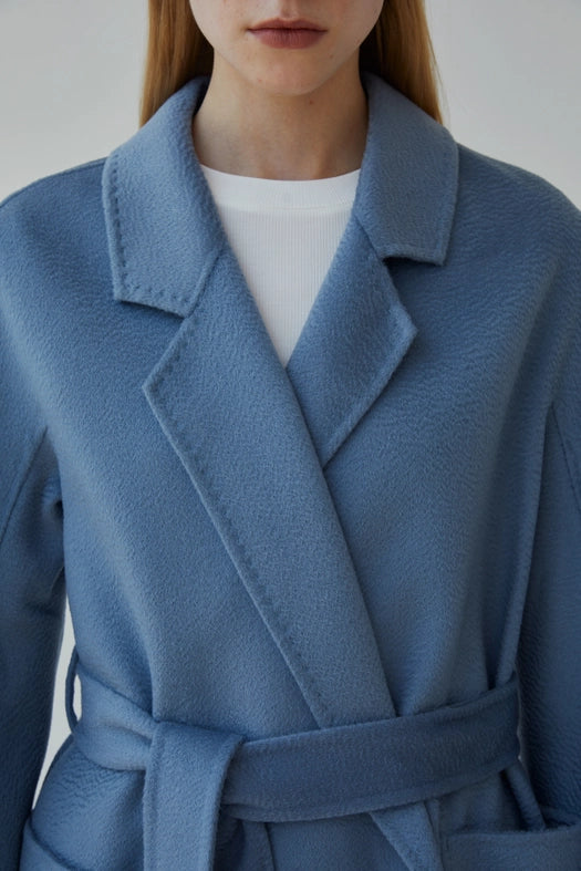 The Classic Wrap Coat Light Blue-Coats-Pissenlit-S-Light Blue-Urbanheer