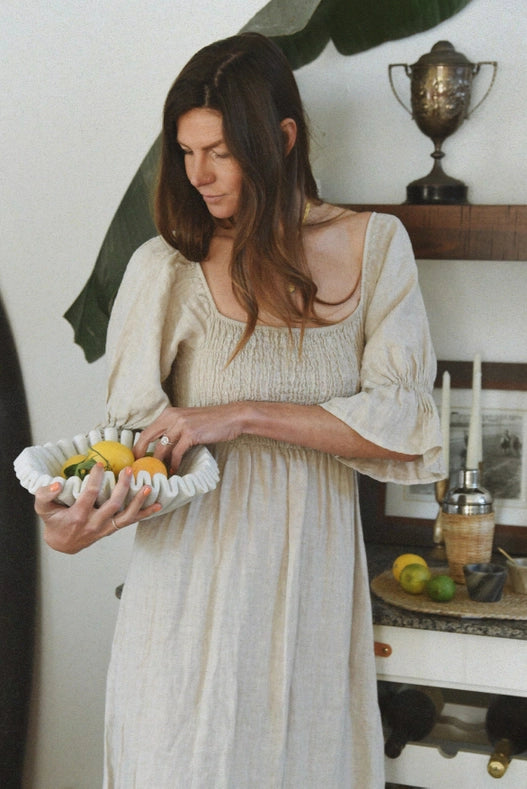 The Deia Dress // Moon-Dress-Beachwood-100% Linen-Urbanheer