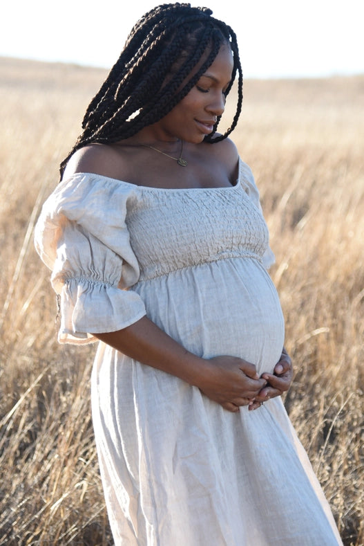 The Deia Dress // Moon-Dress-Beachwood-100% Linen-Urbanheer