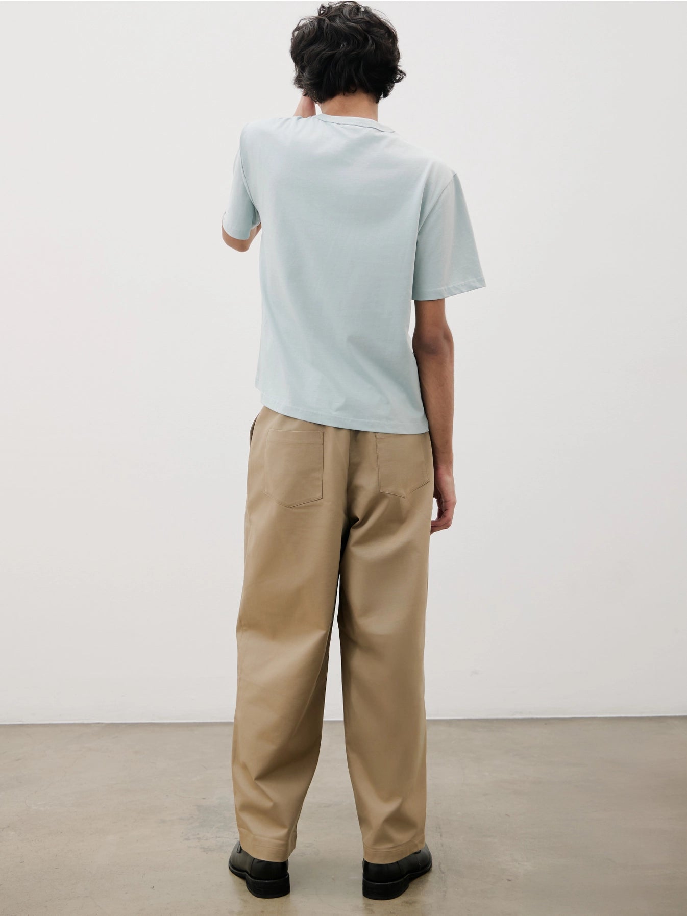 The Dennis Pants | Pleated Elastic Waist Barrel Trousers