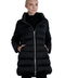 The Dorchester | Down Coat with Chunky Zipper | Midnight Black