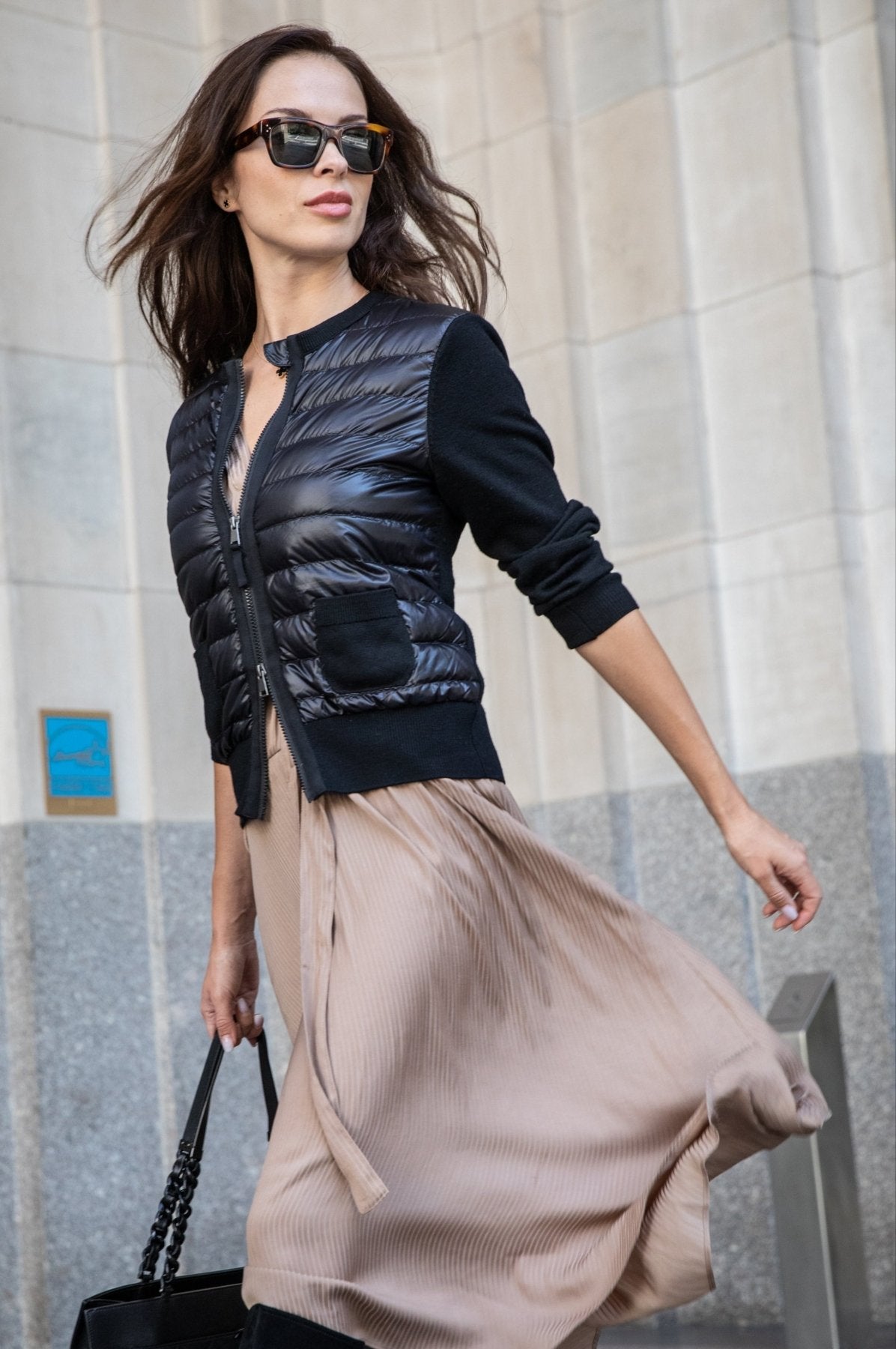 The Duchess | Down / Wool Jacket | Midnight Black
