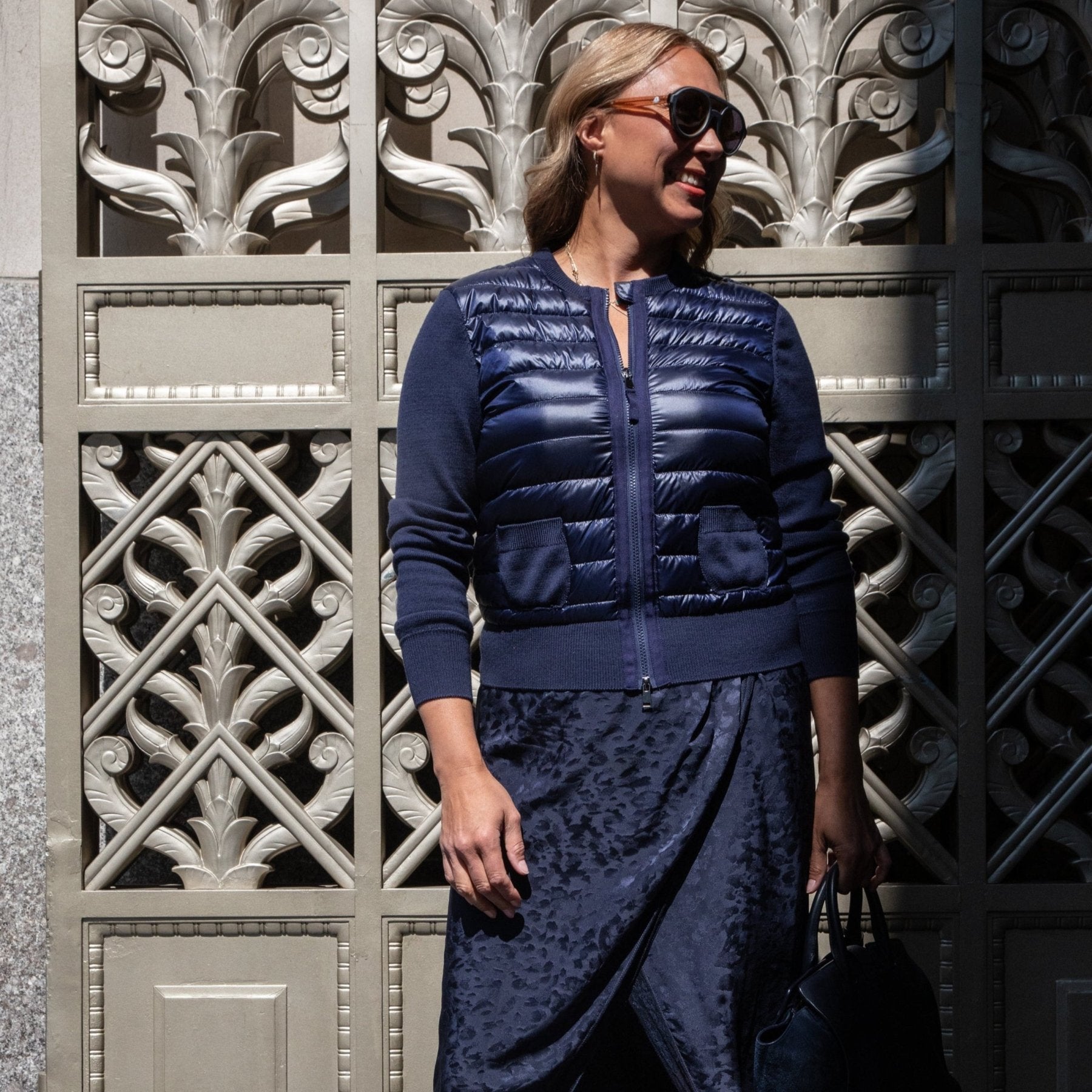The Duchess | Down / Wool Jacket | Navy