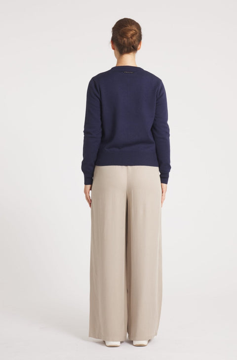The Duchess | Down / Wool Jacket | Navy