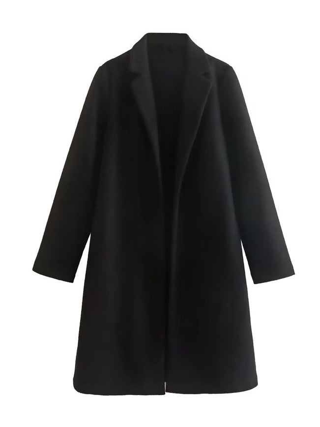 The Famous Zara Coat Solid Woolen Coats White Label-coats-Blak Wardrob-S-B-Urbanheer