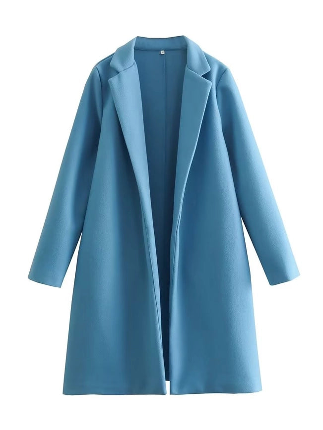 The Famous Zara Coat Solid Woolen Coats White Label-coats-Blak Wardrob-S-BL-Urbanheer