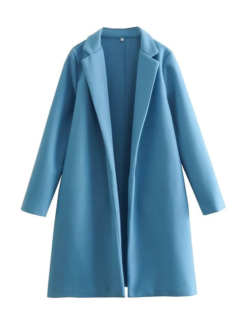 The Famous Zara Coat Solid Woolen Coats White Label-coats-Blak Wardrob-S-BL-Urbanheer